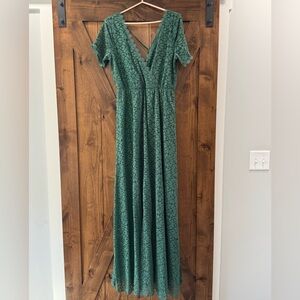 NWT Venice Lace Maxi Dress Green in color. Baltic Born size Large